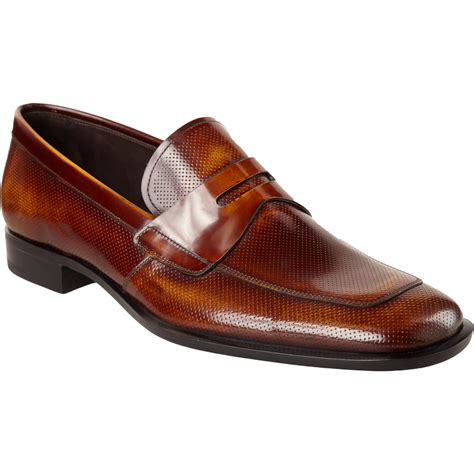 prada men's brown loafers